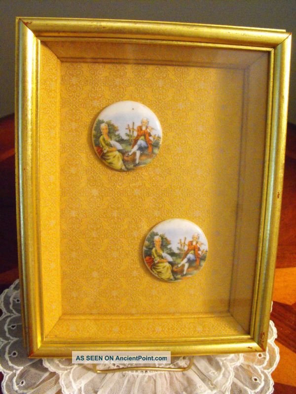 Antique Porcelain Buttons - Victorian - Framed Other photo