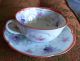 Vintage Hand Painted Floral Scalloped Tea Cup & Saucer Set Cups & Saucers photo 3