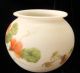 Victorian Opal Satinized Rose Bowl - Hp Geraniums Vases photo 1