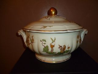 Large Gorgeous Limoges Bengali Covered Tureen By Bernardaud&co photo