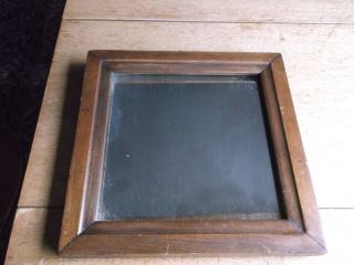 Old Antique Walnut Framed Wall Mirror - All photo