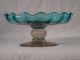 Antique Mid 19th C.  English Handblown Compote W/ Glass In Two Colors Compotes photo 1