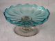Antique Mid 19th C.  English Handblown Compote W/ Glass In Two Colors Compotes photo 3