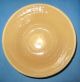 Vintage Antique Lg Yellow Pottery Mixing Bowl Blue White Bands Stripe Early Bowls photo 8