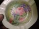 Antique Porcelain Ashtray Hand Painted Rose & Forget - Me - Nots By E.  Caldwell Other photo 4