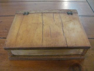 Antique/vintage Old Woodenware Hinged Box photo