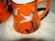 Antique Gorgeous Hand Painted Japan Covered Sugar Bowl & Creamer Ducks In Flight Creamers & Sugar Bowls photo 1