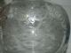 Antique Fire Polished Crystal Pitcher,  Acid Etched Design No Damage Pitchers photo 2
