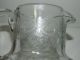 Antique Fire Polished Crystal Pitcher,  Acid Etched Design No Damage Pitchers photo 4