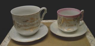 2 Vintage China Cups & Saucers 