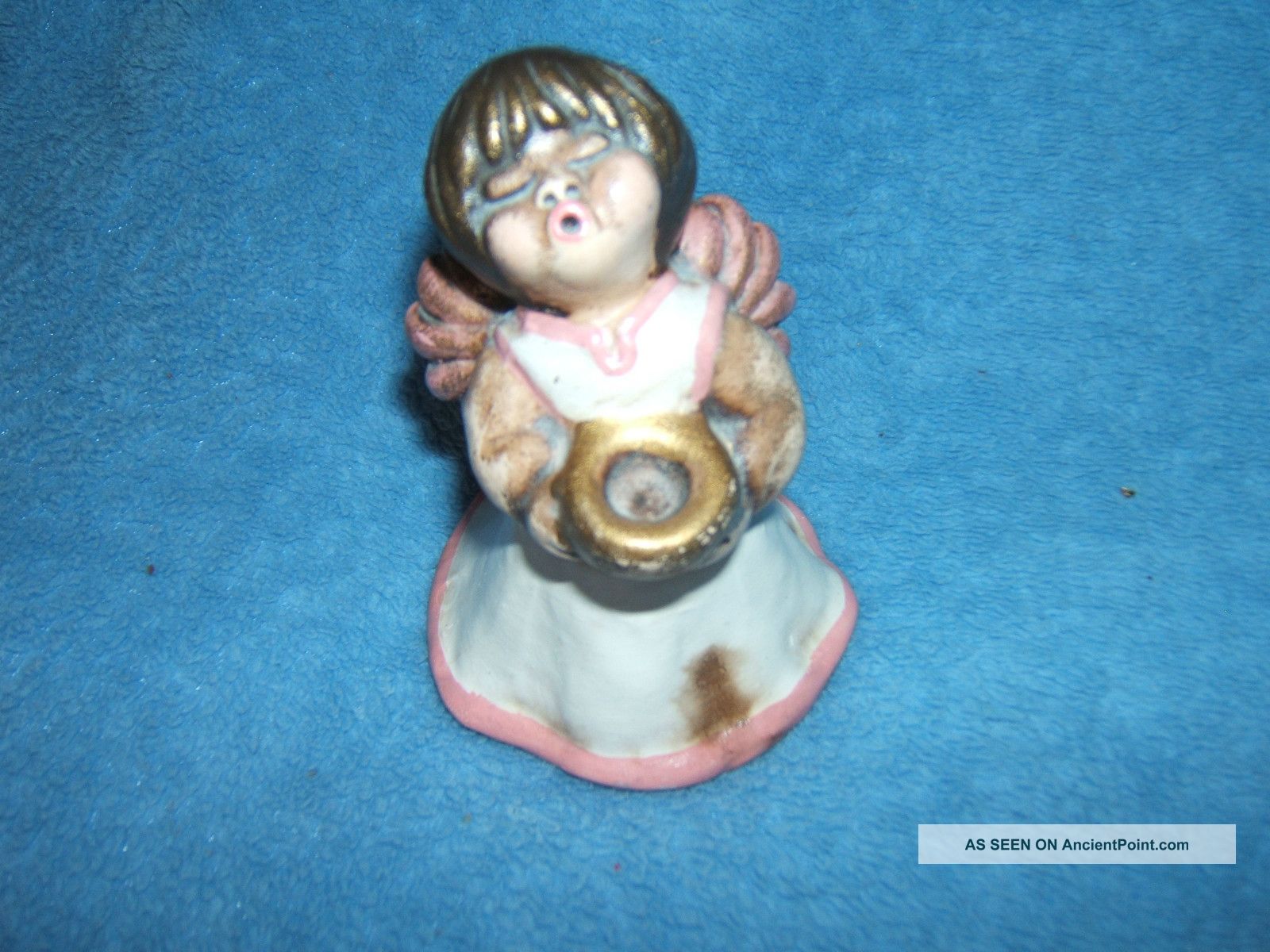 Vintage Thun (?) Cherub Angel Candle Holder Figurines photo