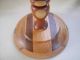 Vtg Mid Modern Wood Inlay Compote Pedestal,  Bowl Box/lid Signed Willard Huelsnitz Bowls photo 4