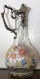 Art Nouveau Hand Painted Enameled French Pitcher Pitchers photo 1