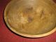 Munising Antique Primitive Lg Vtg Kitchen Wooden Dough Bowl Signed Mid - Century Bowls photo 5