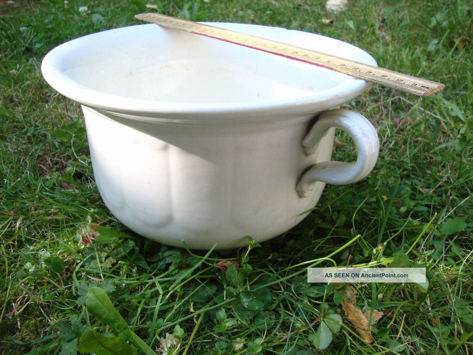 Chamber Pot Large White Ceramic Planter Cup Other photo