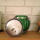 1940s Green Glass Jar With Musical Lid Jars photo 1