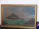 Antique Early C19thc Oil On Canvas Painting Scottish Castle On Island Other photo 7