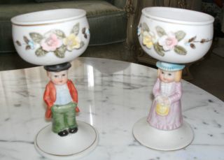 Wedding (2) Bride & Groom Porcelain Cups Greek (to Be Thrown But These Were ' Nt) photo