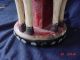Early 1900 Antique Hand Carved Hand Painted Carousel Childrens Desk Dresser Lamp Lamps photo 7