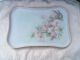 Vintage Porcelain Vanity Pin Tray Signed By Almeda Hoxsie ' 79 Platters & Trays photo 9