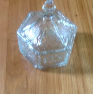 Antique Glass Candy Dish Patriotic Theme Great Quality photo