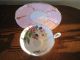 Rare Vintage Queen Anne Tea Cup & Saucer Teacup Boysenberry & Blossoms Stunning Cups & Saucers photo 2