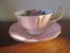 Rare Vintage Queen Anne Tea Cup & Saucer Teacup Boysenberry & Blossoms Stunning Cups & Saucers photo 7