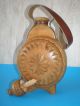 Souvenir Wooden Vessel / Bottle / Wine Or Brandy Decorated With Carved Ornaments Other photo 1
