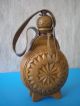 Souvenir Wooden Vessel / Bottle / Wine Or Brandy Decorated With Carved Ornaments Other photo 2