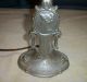 1920 ' S Nickle Plated Spelter Cameo Boudior Table Lamp With Updated Wiring Lamps photo 1