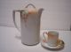 Vintage 1920s Noritake Chocolate Coffee Tea Pot Cup & Saucer Handpainted Roses Teapots & Tea Sets photo 2