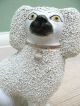 Pr 19thc Staffordshire Poodles With Open Legs Figurines photo 6