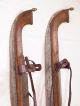 3 Pair Group Dutch Antiques Wooden Ice Skates Friese Marked Iron Blades Frisian Other photo 1