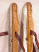 3 Pair Group Dutch Antiques Wooden Ice Skates Friese Marked Iron Blades Frisian Other photo 5