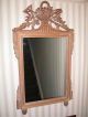 Louis Xvi Style Pine Mirror With White - Wash Finish W/ Carved Fruit Basket Mirrors photo 1