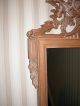Louis Xvi Style Pine Mirror With White - Wash Finish W/ Carved Fruit Basket Mirrors photo 3