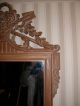 Louis Xvi Style Pine Mirror With White - Wash Finish W/ Carved Fruit Basket Mirrors photo 6