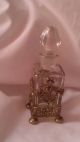 Rare French Perfume Bottle Made In Germany Gold Tone Filigree Perfume Bottles photo 1