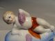 Antique German Figural Baby Cherub Trinket/box/pot/jar Germany Half Doll Re. Boxes photo 2