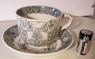 Farmerscup & Saucer Oversized Adams Staffordshire Pottery,  Mint photo