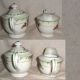 3pc 60yr Occupied Japan Matched Floral Creamer & Sugar Bowl With Lid No Damage Creamers & Sugar Bowls photo 1