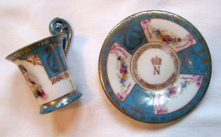 Very Pretty Demi - Tasse Cup & Saucer Marked 