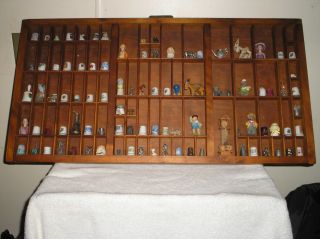 Vintage Hamilton Type Drawer Shadow Box 89 Divided Spaces With All Minature Pc. photo