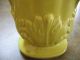 Vintage Yellow Green Ceramic Red Wing Vase 1357 8 