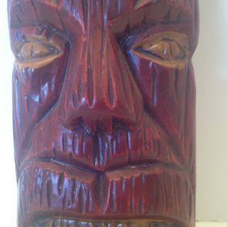 Napco Vintage Japan Tiki Islander Ceramic Head Wall Hanging Numbered photo