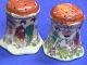 14 Antique Oriental Theme Porcelain Salt And Pepper Shakers - 7 Pairs - Japan Salt & Pepper Shakers photo 7
