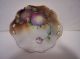 Vintage Noritake Hand Painted Purple Flowers Raised Relief & Gold Candy Nut Dish Other photo 1