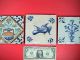 16th/17thc Blue & White Delft Tin Glazed Tile With Bird In Late Ming - Style Other photo 4