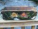 Antique Wooden Tole Like Painted Basket Box Boxes photo 6