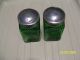Green Glass Salt And Pepper Shakers Salt & Pepper Shakers photo 2